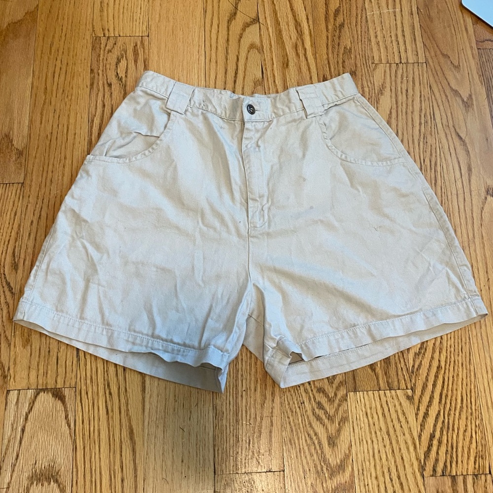 size 8 shorts has a small stain on the front